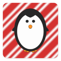 Penguin stripes stickers