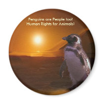PENGUIN SUNSET magnets