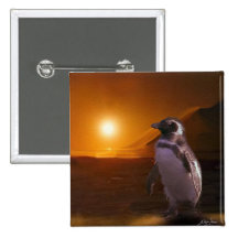 PENGUIN SUNSET PIN