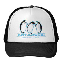 Penguin Swimming Trucker Hats