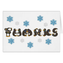 Penguin Thank You Notes Greeting Card