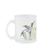 "Penguin Trio" Wildlife Watercolor Art Mugs