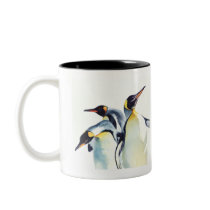 "Penguin Trio" Wildlife Watercolor Art Mug