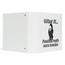 penguin tuxedos 3 ring binders