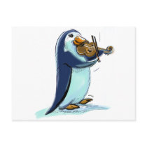 PeNgUiN ViOLiniSt Postcard