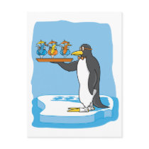 Penguin Waiter postcards by alternateworlds Penguin Waiter postcards