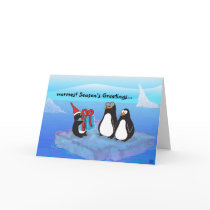 Penguin, warmest Season's Greetings... cards by SFdesignstudio Penguin, warmest Season's Greetings... cards