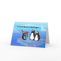 Penguin, warmest Season's Greetings..... cards by esef_Designs Penguin, warmest Season's Greetings..... cards