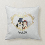 Penguin Wedding Bride and Groom - Customize Pillows Penguin Wedding Bride and Groom - Customize Pillows