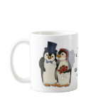 Penguin Wedding Mug - Customize text area