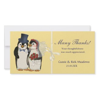 Penguin Wedding photocard