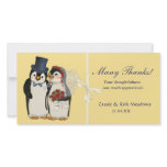 Penguin Wedding Personalized Photo Card