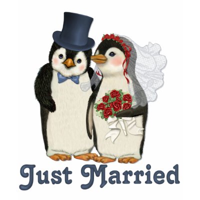 Penguin Wedding t-shirts