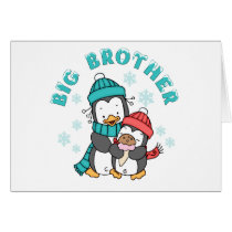 Penguin Winter Big Brother Card