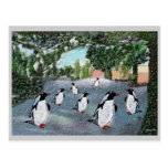 Penguin Winterwonderland Postcards