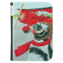 Penguin with a Plane Kindle Keyboard Covers
