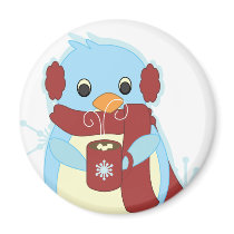 Penguin with Cocoa magnets by candystore Penguin with Cocoa magnets
