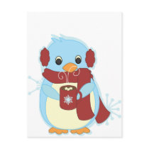 Penguin with Cocoa postcards by candystore Penguin with Cocoa postcards