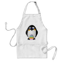 Penguin with Easter Egg Aprons