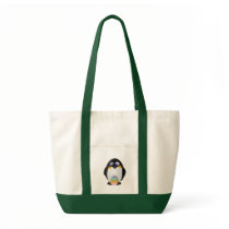 Penguin with Easter Egg Bag