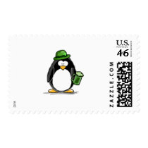 Penguin with Green Beer postage