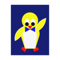 Penguin - Yellow postcards by lonvig Penguin - Yellow postcards