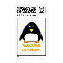 Penguins are Awesome Postage Stamps