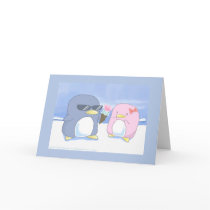 Penguin's are cute! greeting card