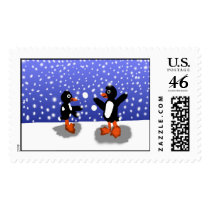 Penguins At Play Postage stamps