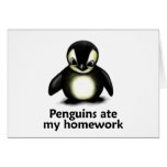 Penguins ate my Homework cards