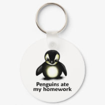 Penguins ate my Homework keychains by TheRealShuba Penguins ate my Homework keychains