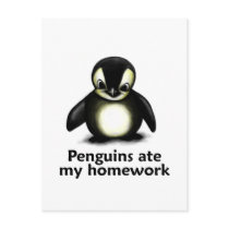 Penguins ate my Homework Postcards
