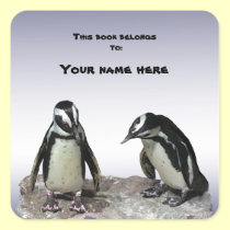 Penguins Bookplate stickers