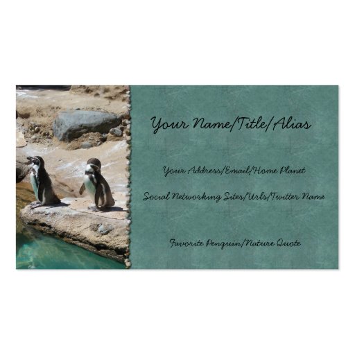 Penguins Business Card (front side)