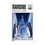 Penguins Christmas Stamp