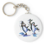 penguins dancing keychains