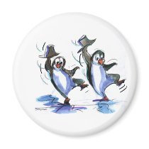 Penguins Dancing magnets by raycasso Penguins Dancing magnets