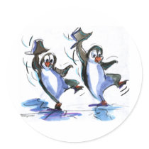 penguins dancing stickers by raycasso penguins dancing stickers
