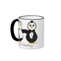 Penguins Getting Married Our Wedding mugs by animalacres Penguins Getting Married Our Wedding mugs