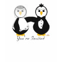 Penguins Getting Married You're Invited t-shirts by animalacres Penguins Getting Married You're Invited t-shirts