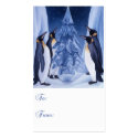Penguins Gift Tag business cards