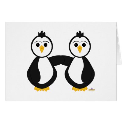 Penguins Holding Hands