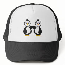 Penguins Holding Hands hats
