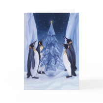 Penguins Holiday Card by Laura_Regan_Artist Penguins Holiday Card