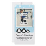 Penguins Holiday Photo Card Template