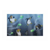 Penguins Hunting Poster posters