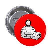 Penguins & Igloo Button buttons