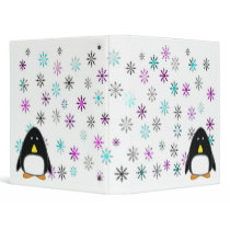 Penguins in Colorful Snow Binder by zeena2 Penguins in Colorful Snow Binder