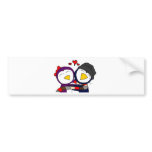 Penguins in Love bumper stickers