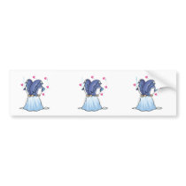 penguins in love on iceberg bumper sticker